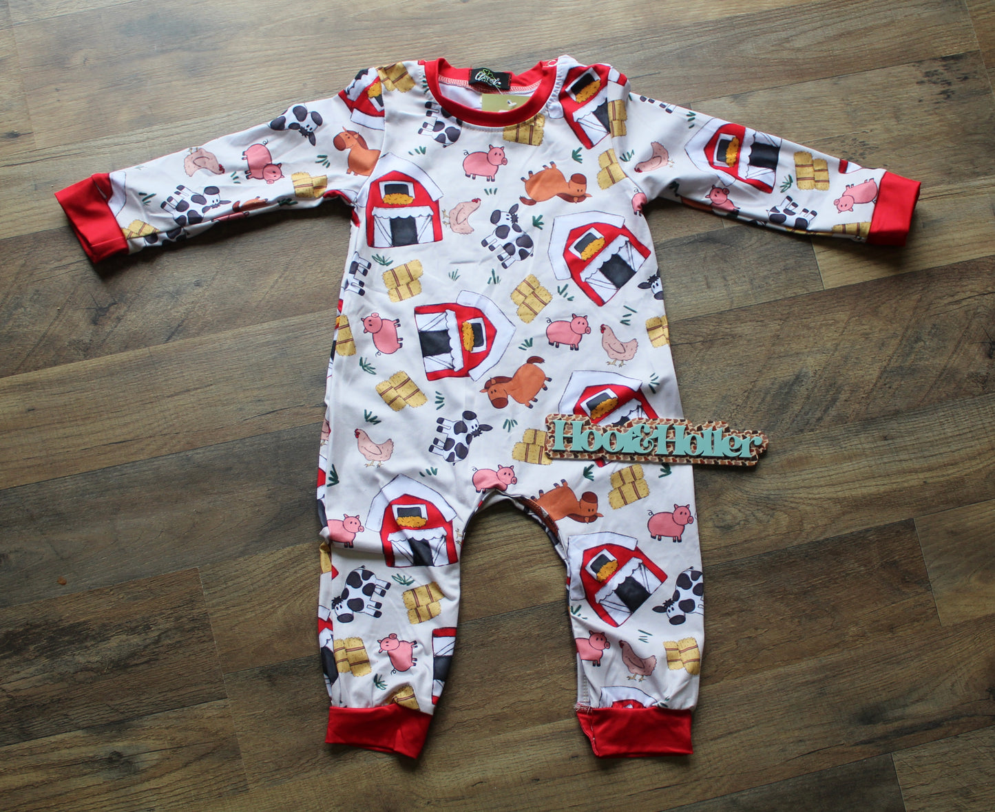 Barnyard Long Sleeve Romper