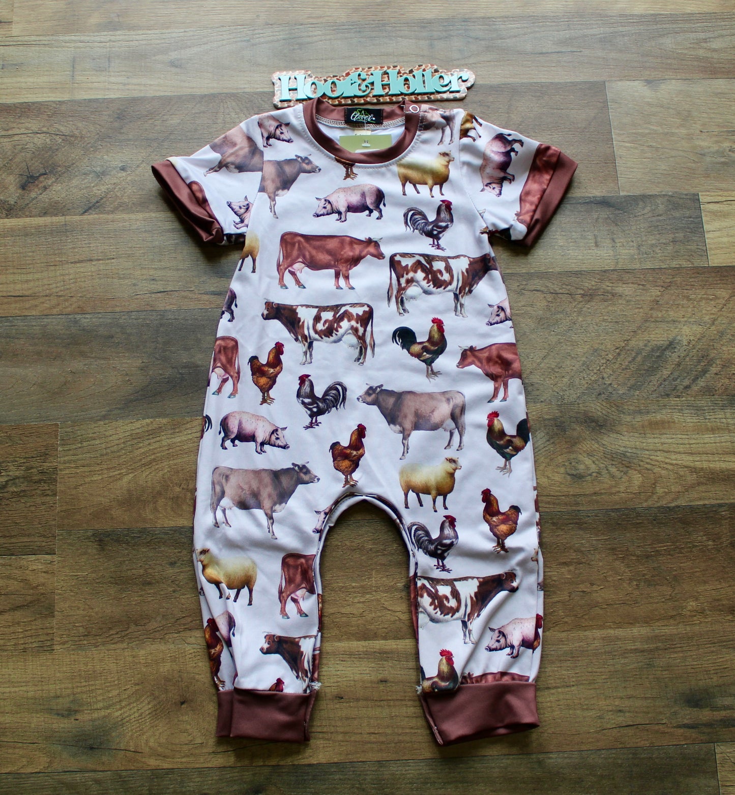 Cow & Chicken Romper