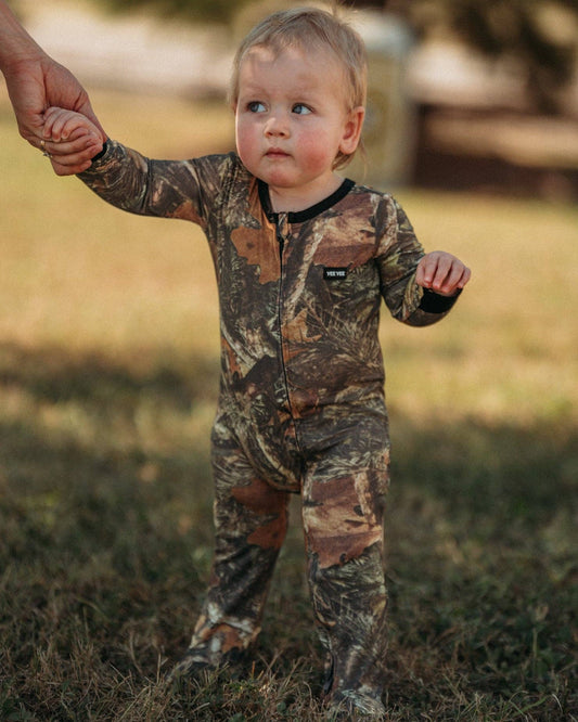 Yee Yee Camo Bamboo Zip-Up Sleeper